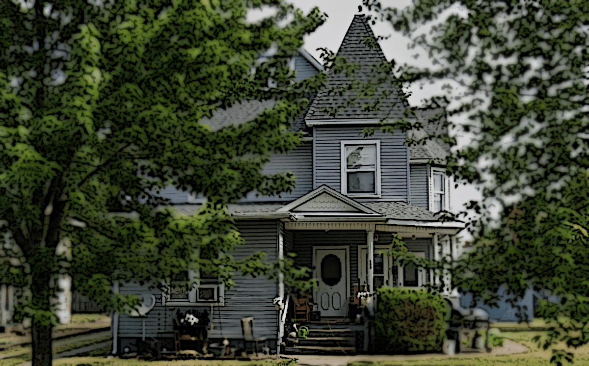 The Maurer House on West Ray Street, New Philadelphia, Ohio, 2023. (Source: google.com)