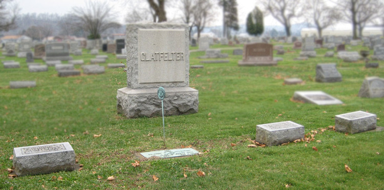 The Glatfelter family plot in the East Avenue Cemetery, New Philadelphia, Ohio, 2012. (Source: findagrave.com)
