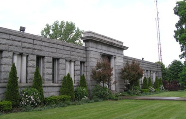William C. Mills and his wife Olive are entombed at the Amaranth Abbey Mausoleum in Columbus, Ohio. (Source: findagrave.com)