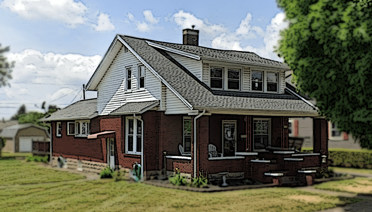 Herron House on Kaderly Street in New Philadelphia, Ohio.