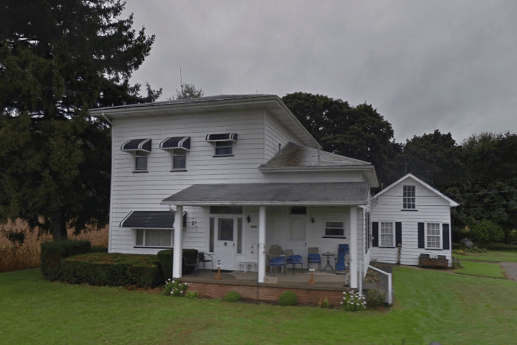 A 2018 view of the Warner farmstead in Warwick Township, Tuscarawas County, Ohio. (Source: google.com)