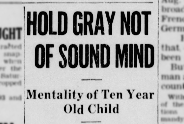 New Philadelphia, Ohio newspaper story on Elmer C. Gray's competence, August 1944. (Source: newspapers.com)