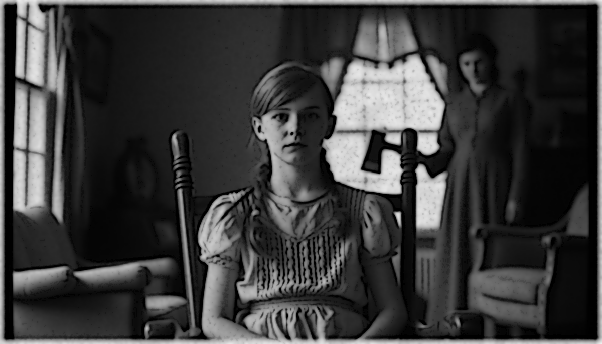 AI generated image depicting 18 year old Jessie Grimm just moments before she was murdered by her mother in May 1914, 2024.