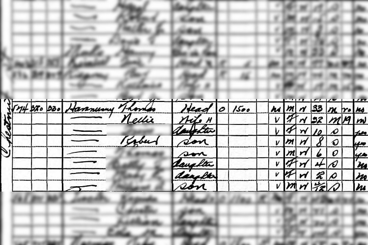 The Hammersley family recorded on Chestnut Street in Newcomerstown, Ohio on the 1930 Census. (Source: familysearch.org)