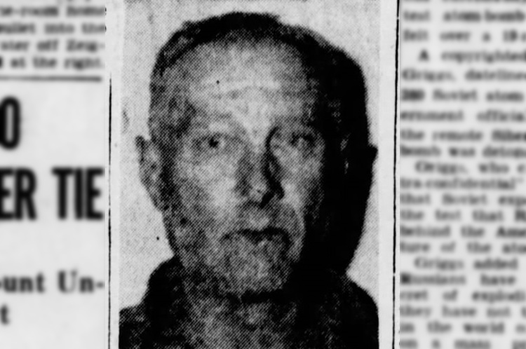Photograph of Charles Pfeiffer that appeared in the New Philadelphia, Ohio newspaper, November 1947. (Source: newspapers.com)