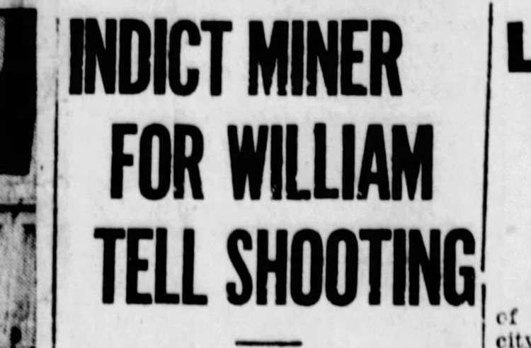 New Philadelphia, Ohio newspaper headline announcing Pfeiffer's indictment, November 1947. (Source: newspapers.com)