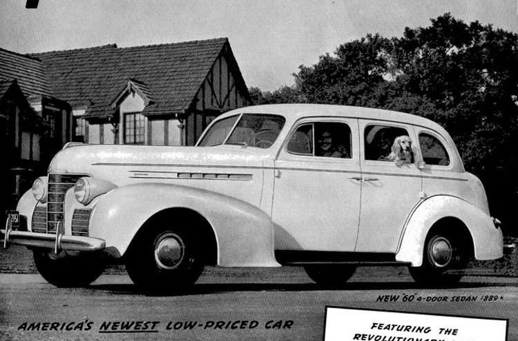 Advertisement for a 1939 Oldsmobile sedan. (Source: etsy.com)