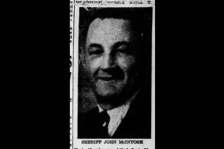 Tuscarawas County Sheriff John McIntosh, c. 1948. (Source: newspapers.com)