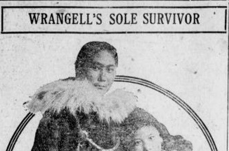 New Philadelphia, Ohio newspaper article on Wrangel Island's sole survivor, Ada Blackjack, November 1923. (Source: newspaperarchive.com)