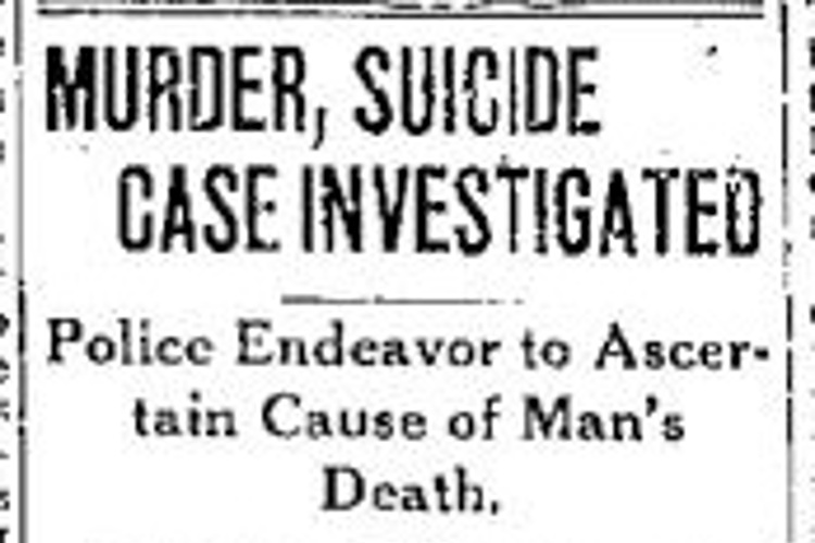 Piqua, Ohio newspaper headline for a story on the death of Cloyce Jones, December 1929. (Source: newspaperarchives.com)