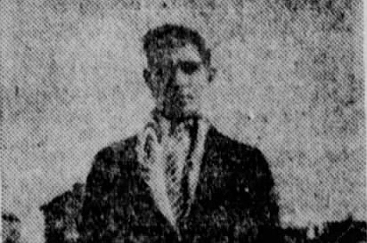 Photo of John Constantino that appeared in the New Philadelphia, Ohio newspaper, February 1929. (Source: newspapers.com)