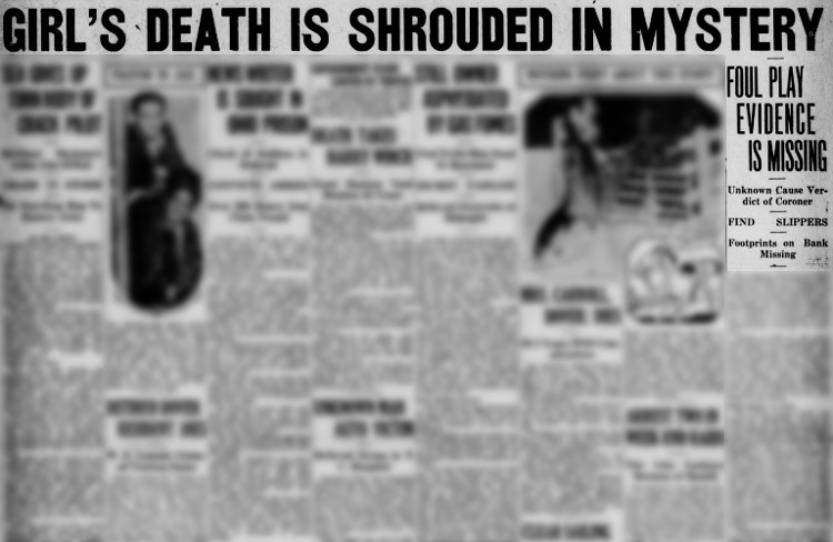 New Philadelphia newspaper headline on the investigation into Clara Campbell's death, May 1930. (Source: newspaperarchives.com)