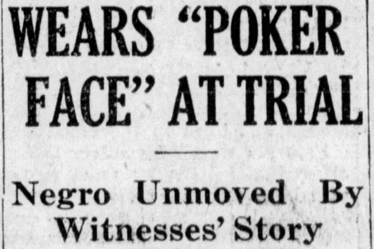 New Philadelphia, Ohio newspaper headline for story on the trial of William Stone, February 1924. (Source: newspapers.com)