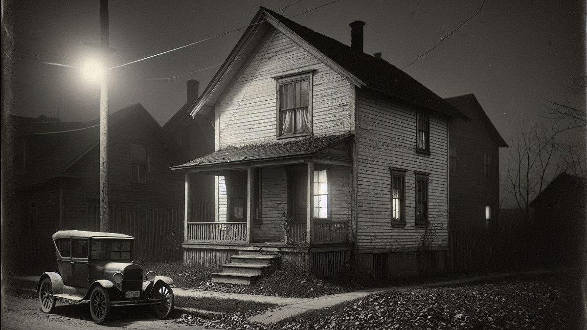 AI generated image depicting the De Benedetta home in Dennison, Ohio in October 1924, 2025. (Source: Microsoft Designer)
