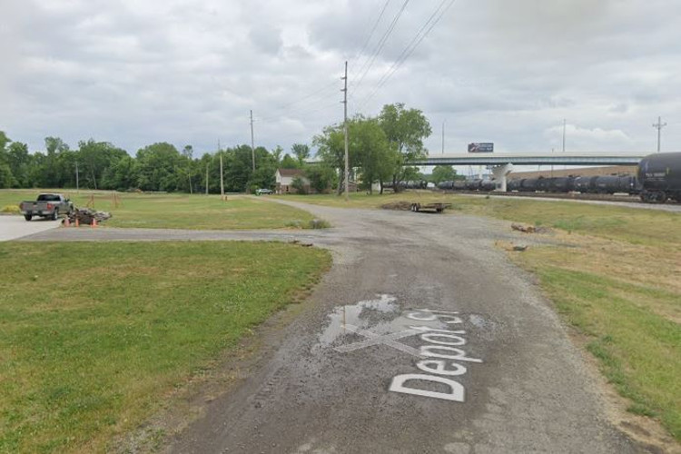 Modern view of Depot Street, Dover, Ohio, 2023. (Source: google.com)
