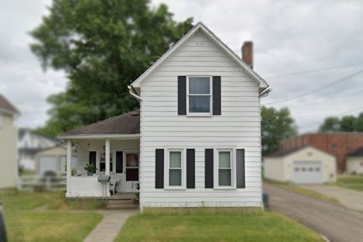Modern image of the Feutz home on West 8th Street in Dover, Ohio, 2023. (Source: google.com)