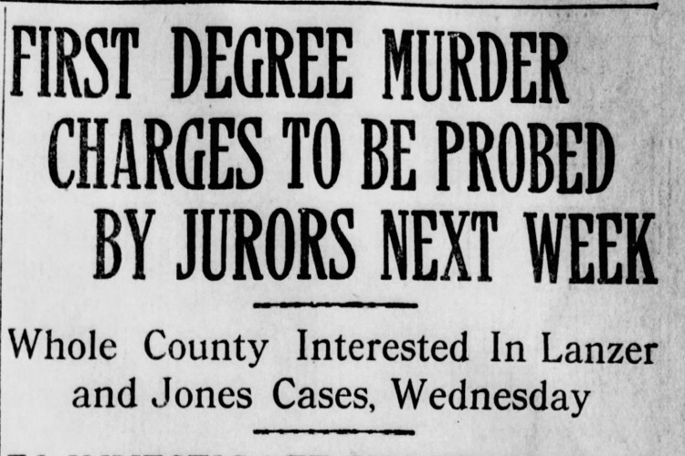 New Philadelphia, Ohio newspaper headlines about the men responsible for the death of Reinhold Wagner, October 1913. (Source: newspaperarchive.com)