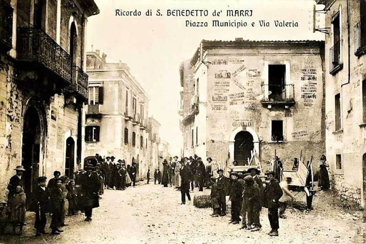 Postcard of San Benedetto dei Marsi, Italy, c. 1912. (Source: terramarsicane.it)