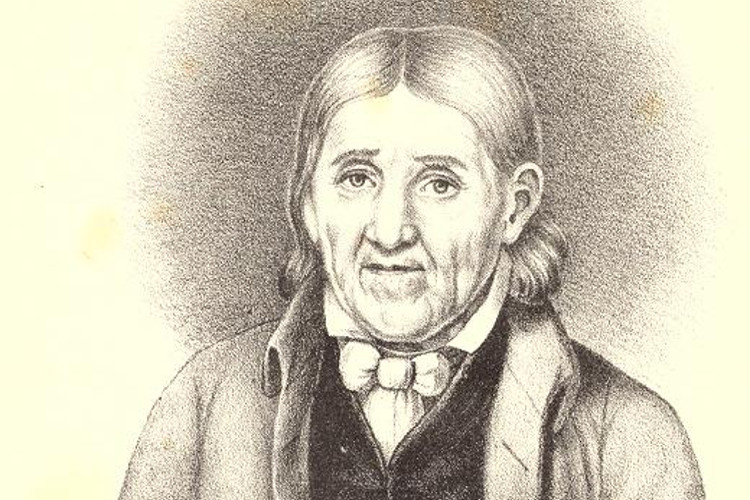 Moravian missionary John Heckewelder from a book about his life printed in 1847. (Source: archive.org)