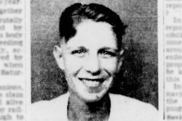Photograph of Roy German that appeared in the New Philadelphia, Ohio newspaper, September 1939. (Source: newspapers.com)