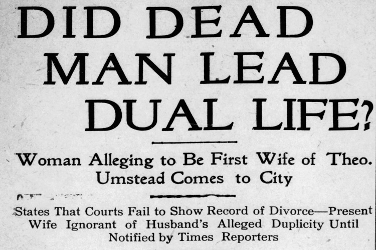New Philadelphia, Ohio newspaper headline for story related to the Umstead case, June 1910. (Source: newspapers.com)