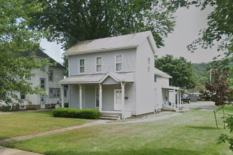 The Stalder residence on East High Avenue in New Philadelphia, Ohio, 2025. (Source: google.com)