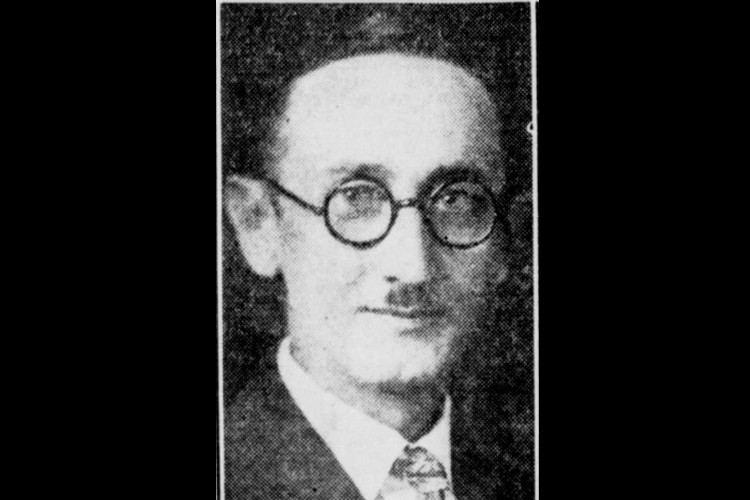 Photograph of Harvey Hicks that appeared in the New Philadelphia, Ohio newspaper, September 1933. (Source: newspapers.com)