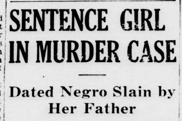 New Philadelphia, Ohio newspaper headline on the sentencing of Jessie Huston, April 1946. (Source: newspapers.com)
