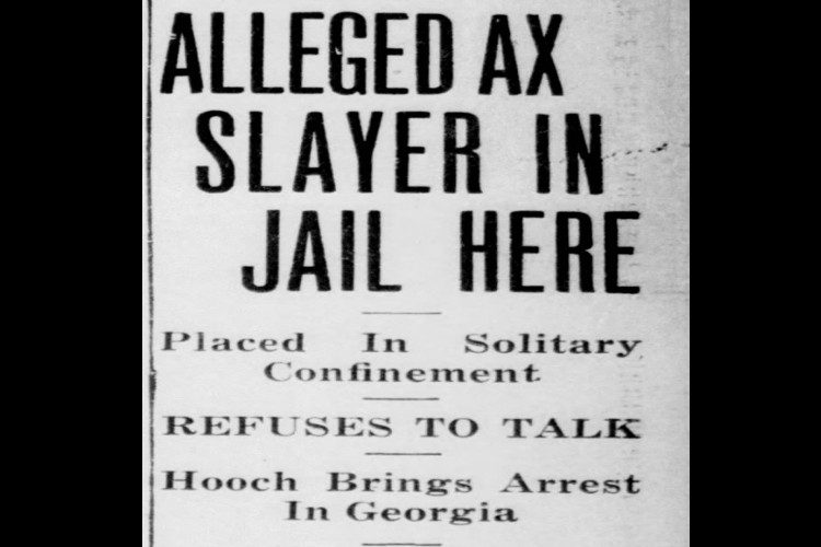 New Philadelphia, Ohio newspaper headline reporting on Cleve Robinson's rearrest after his escape, January 1933. (Source: newspapers.com)