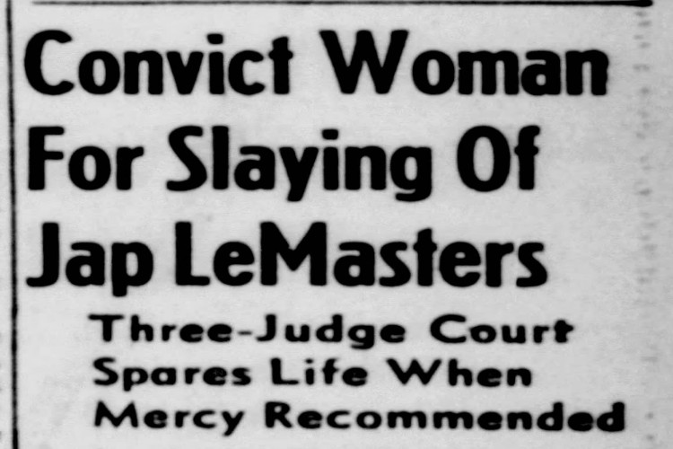New Philadelphia, Ohio newspaper headline on the conviction of Kingsley, August 1951. (Source: newspapers.com)