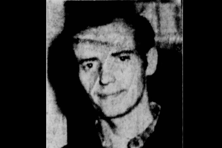 Photograph of Stewart Merryman that appeared in the New Philadelphia, Ohio newspaper, April 1954. (Source: newspapers.com)