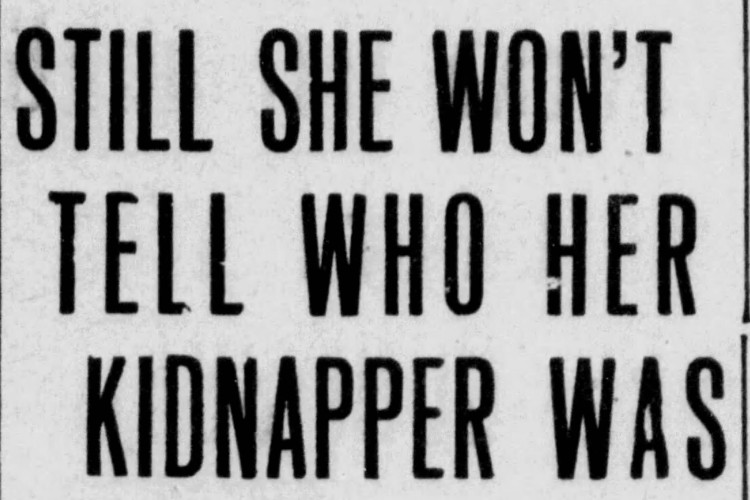 New Philadelphia, Ohio newspaper headlines for a story on the Mae Eberly case, January 1911. (Source: newspapers.com)