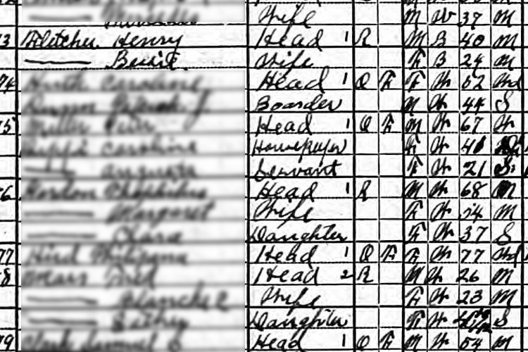 Henry and Bessie Fletcher recorded on the 1920 census for Strasburg, Ohio. (Source: familysearch.org)