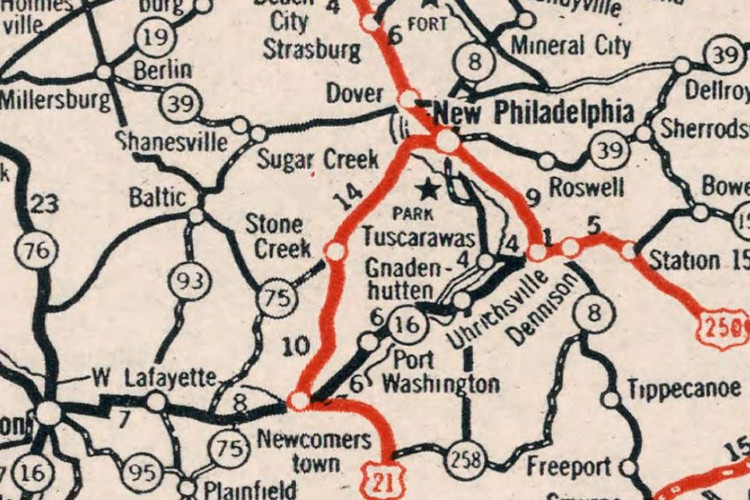 Road map from 1931. (Source: archive.org)