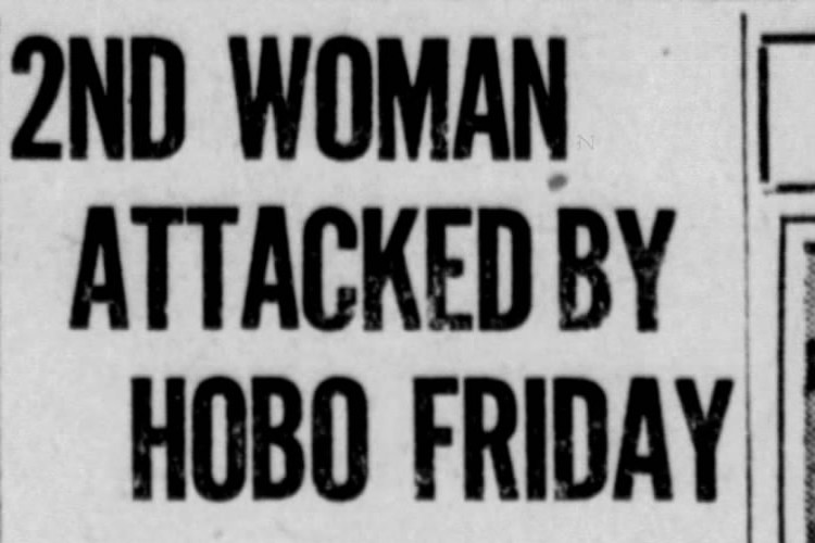New Philadelphia, Ohio newspaper headline about a woman assaulted by "Jack the Choker", March 1931. Source: newspapers.com)